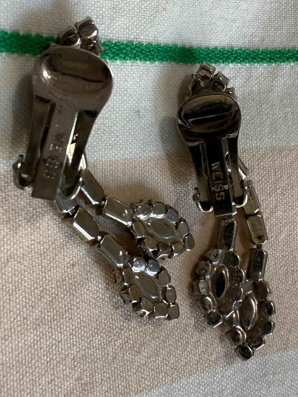 Weiss Waterfall Swarovski Crystals Drop Dangle Earrings